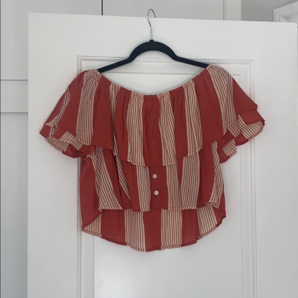 Faithfull the brand off the shoulder flowy top